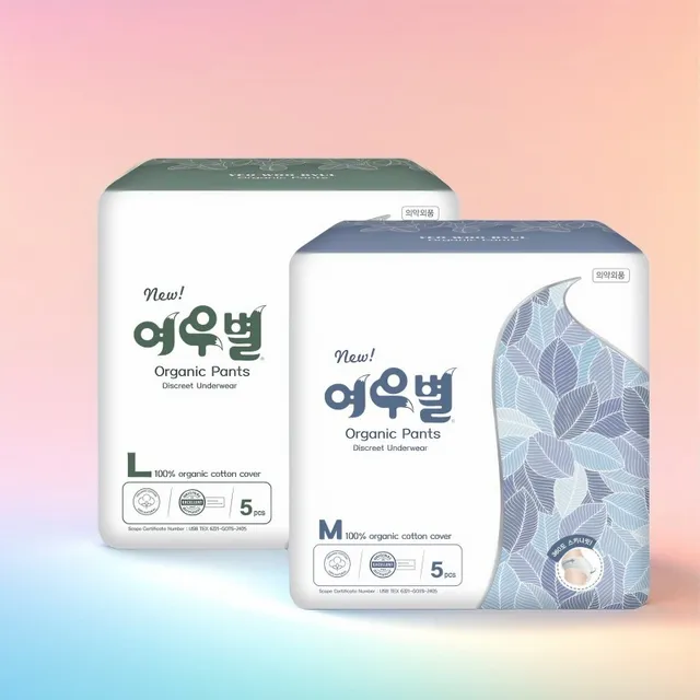 [구매평][여우별생리대] 유기농 팬티형 생리대