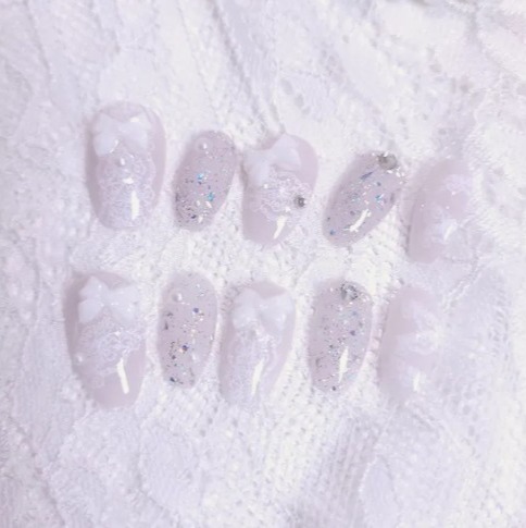 [밝은네일로]웨딩네일팁 이미지