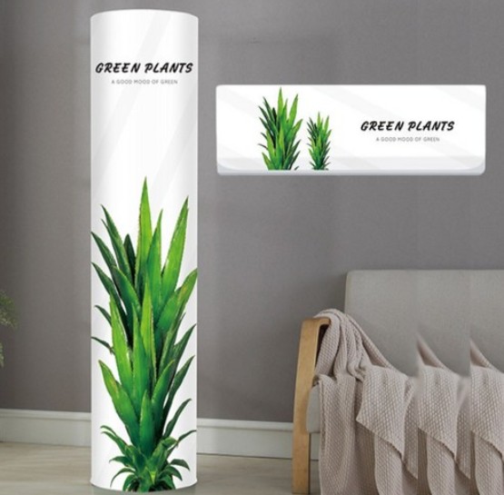 [레나샵] 에어컨커버 스탠드벽걸이 투인원세트 이미지