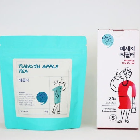 [다시백몰]  터키애플티 잎차 + 메세지티필터 이미지