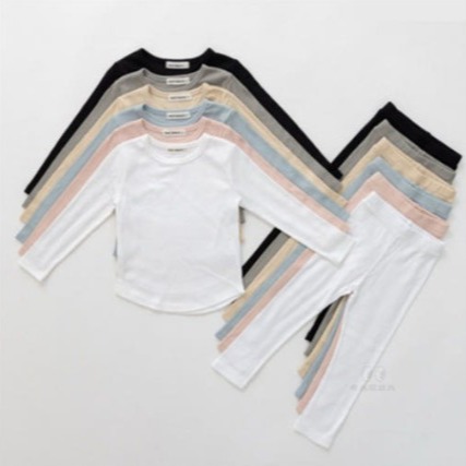 [일상다많사] 에띠 골지 쭉티 레깅스 상하복 세트 이미지