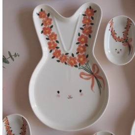 [더빛나요] 꽃토끼접시 이미지