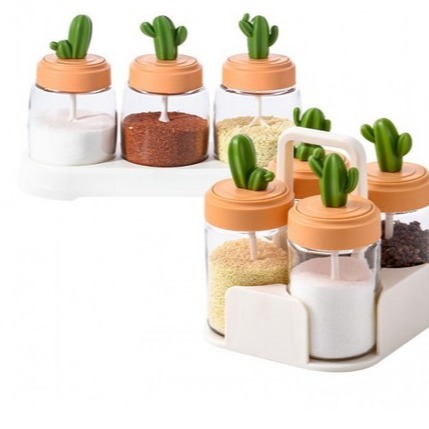 [하람무역] 선인장 양념통 세트 이미지