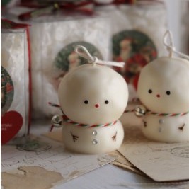 [초봄]  크리스마스 눈사람 겨울캔들