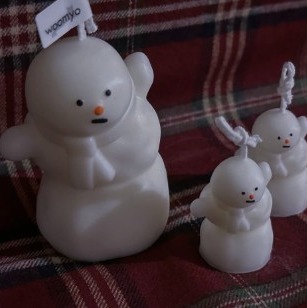 [우묘상점] 어쩔 눈사람 캔들 미니