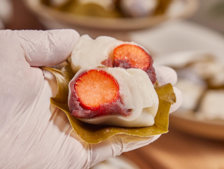 [오서방망개떡] 생 딸기 망개떡