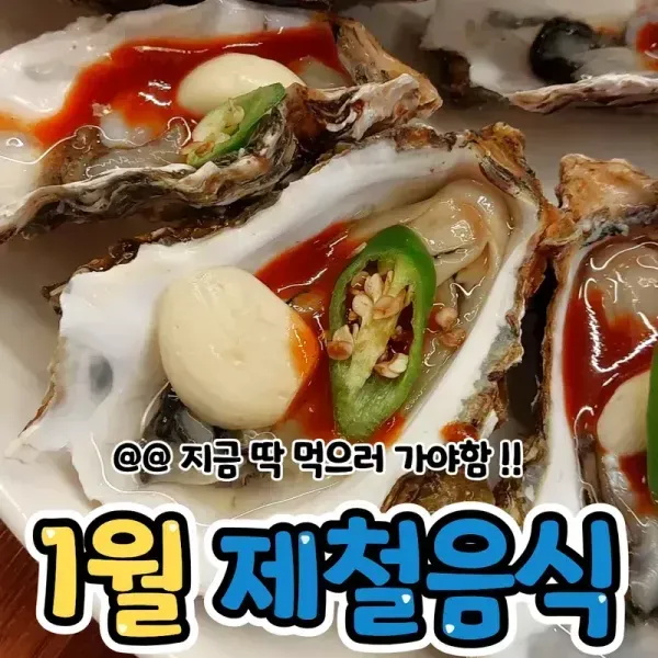 지금 딱 먹으러 가야함 !! 1월 제철음식 모음