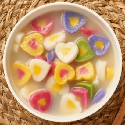 [미지떡]  하트 떡국떡