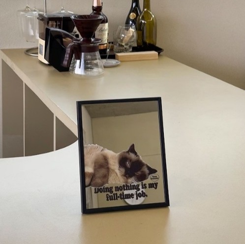 [러움] 레이지캣 탁상거울