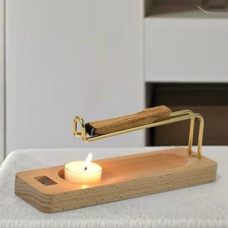 [솔란리추얼] 우드 브라스 인센스 홀더