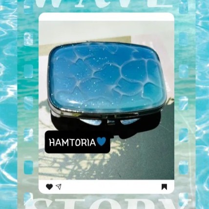 [햄토리아] 아쿠아리움 거울 틴케이스