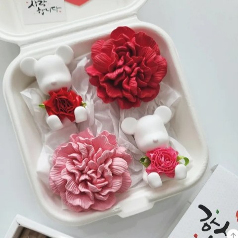 [만지작오너먼트] 꽃 석고 방향제