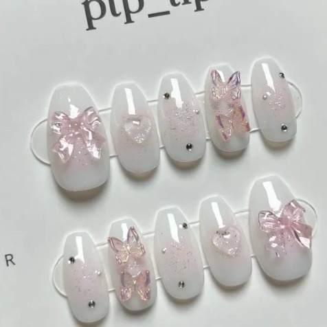 [피티피팁] 리본 네일팁