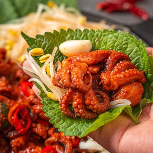 [푸드레코드] 매콤한 불 양념 쭈꾸미 볶음 0차