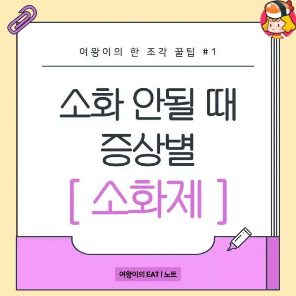 일단 저장해두면 언젠가는 필요함 ! [ 소화 안될 때 증상 별 소화제 모음 ] 