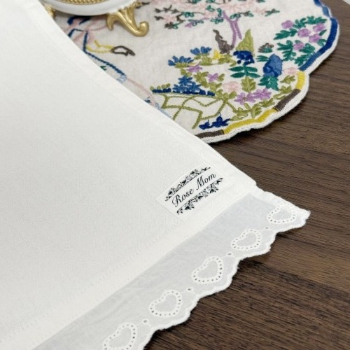 [로즈맘] 레이스 소창 수건