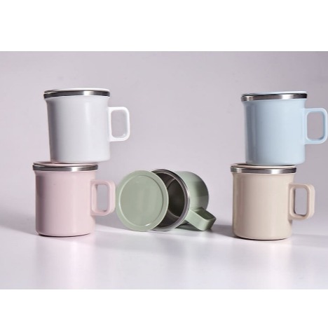 [JVR] 모노 스텐뚜껑덮개머그 세트