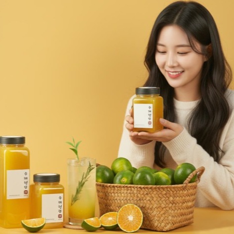 [수제청담] 청귤 착즙 수제청 0차