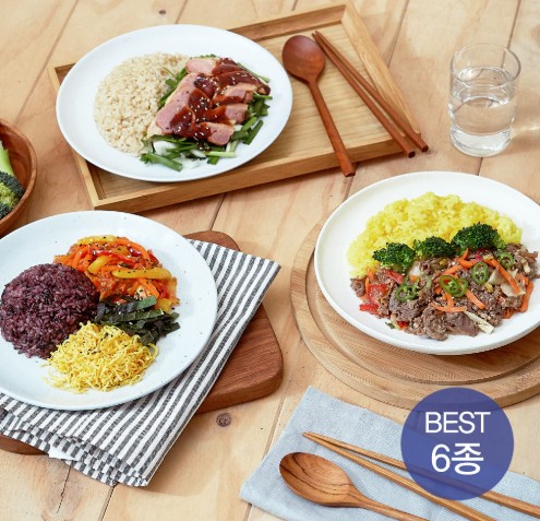 [샐러드보울] 넉넉소반 도시락6종 0차