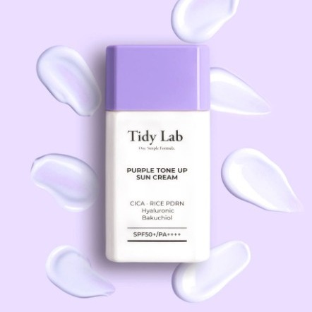 [타이디랩] 퍼플 톤업 비건 선크림