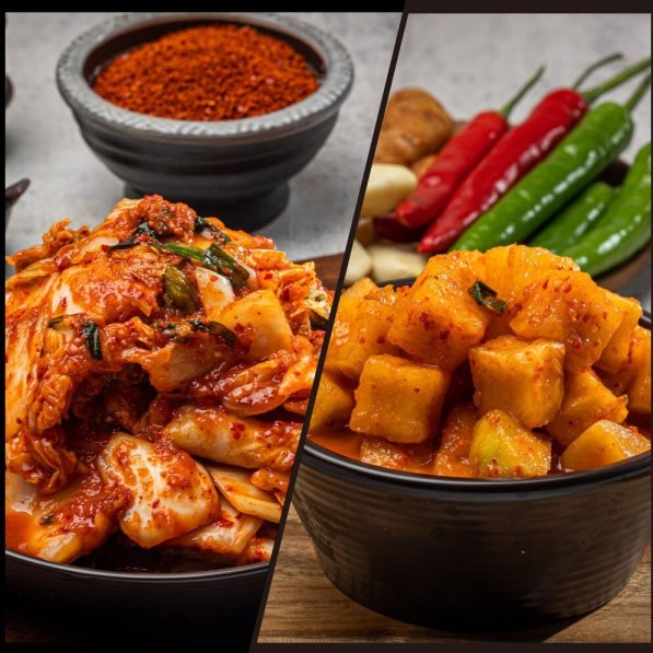 [올바른팜스토어] 국내산 겉절이  + 깍두기 세트 