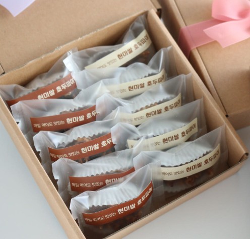 [미소한가득케이크] 수제 현미쌀 호두파이