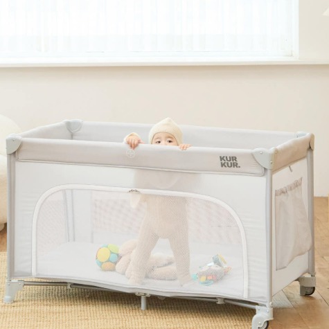 [쿠르쿠르] 휴대용 접이식 아기침대