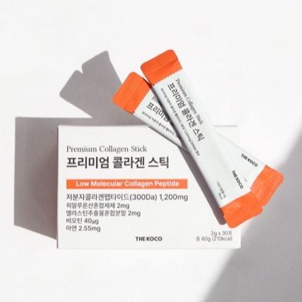 [더코코 콜라겐] 저분자 콜라겐 비오틴 스틱파우더 0차
