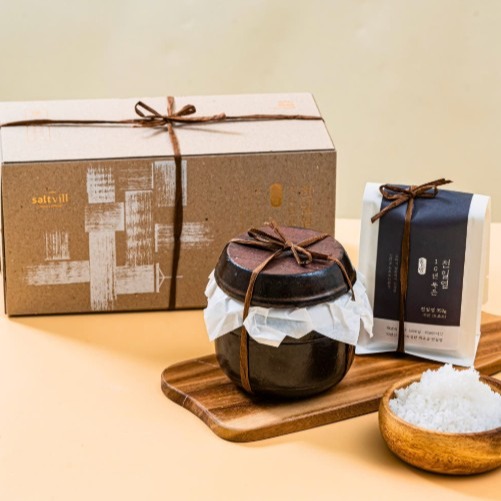 [솔트빌] 천일염 신안소금 항아리 선물세트