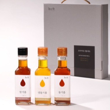 [콩여울] 고창 저온압착 생 참기름 들기름 선물세트