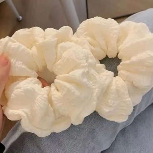 [코코몰] 크림와플 곱창머리끈