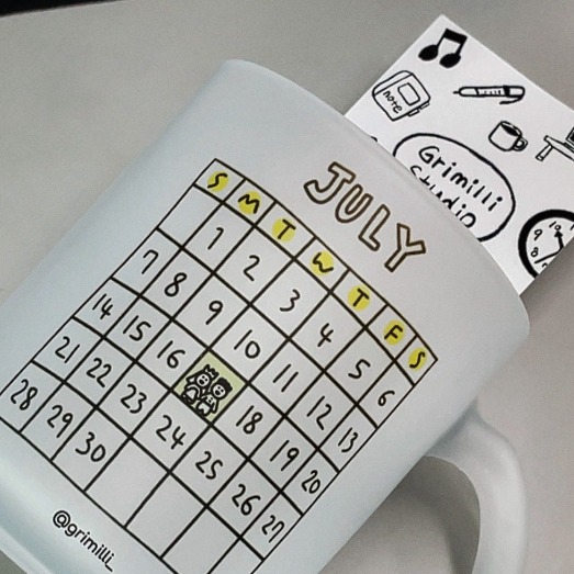 [그리밀리 스튜디오] 캘린더 머그컵