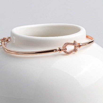 [르르도르]14k 18k 말 발굽 팔찌 반 뱅글