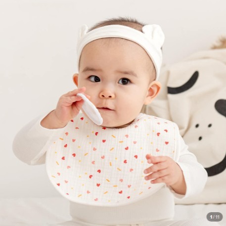 [별바라기] 아기 턱받이 