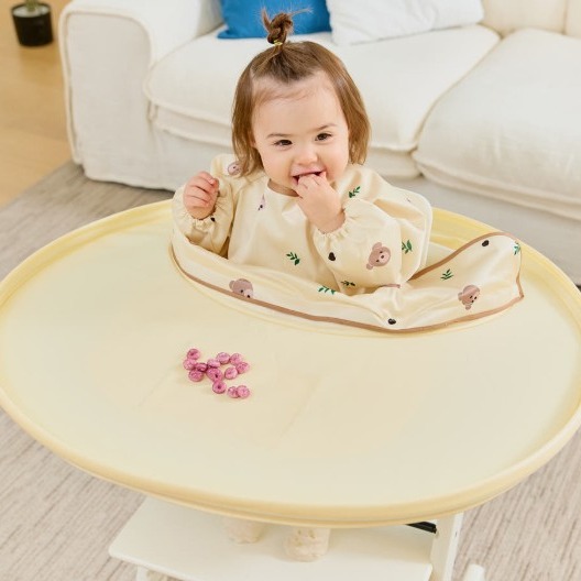 [더마더]자기주도이유식 매트 아기 턱받이 트레이키트