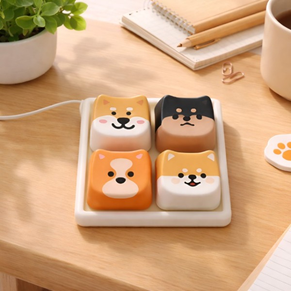 [IJ LIVING] 강아지 키캡 키링