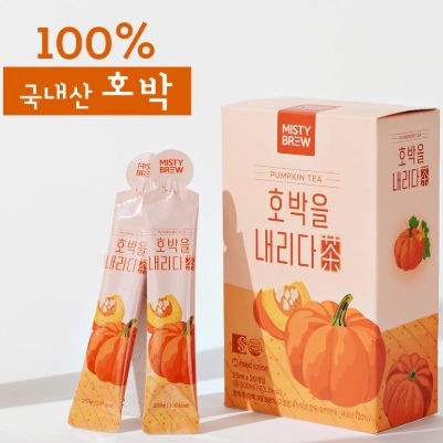 [미스티브루]국내산 호박 액상차 스틱