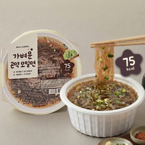 [슬로우래빗] 곤약 모밀 컵면