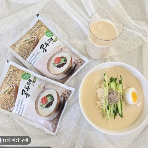 [아이쇼핑] 크림콩국물+서리태 크림 콩물+생면