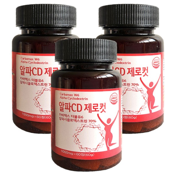 [리포좀 사이언스] 알파CD 제로컷 카무트 복합 1000mg 60정