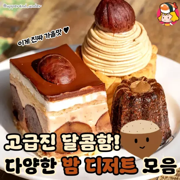 가을 오면 생각나는 고급진 달콤함! 다양한 밤 디저트 모음