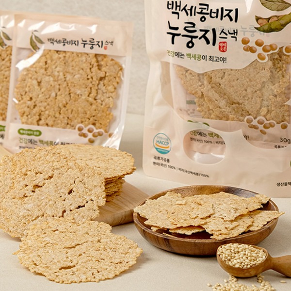 [나비스트릿] 백세콩비지 현미 누룽지 스낵
