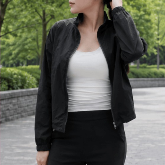 [헤일리제이] 데일리 스탠드넥 바람막이
