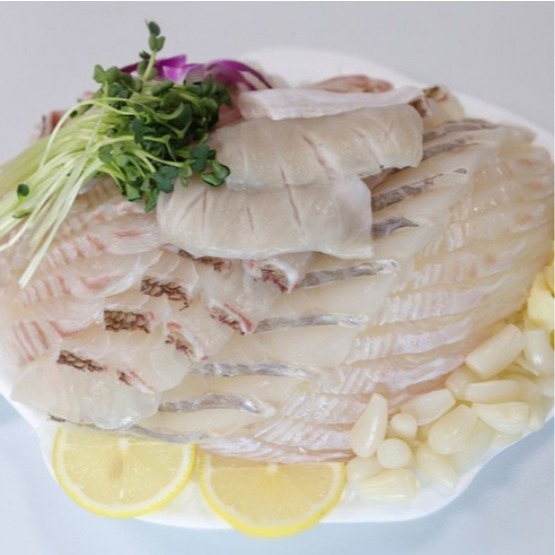 [유한회사 노다지수산] 제철회+참돔+광어 스패셜 모듬회