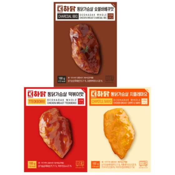 [더하닭] 소스 통닭가슴살 3종 혼합 21팩