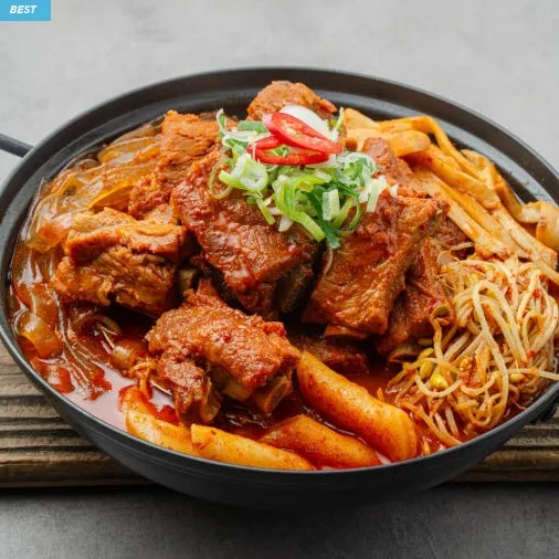 [구매평][레드갈비찜] 매운갈비찜 밀키트 이미지