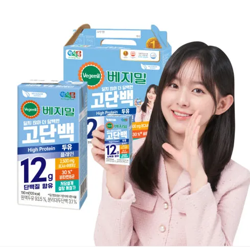 [릴스][베지밀] 고단백 두유 플레인 이미지