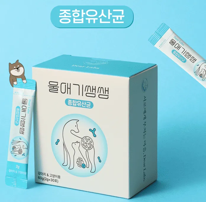 [구매평][디어랩스] 반려동물 종합유산균 울애기쌩쌩 이미지