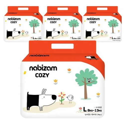 [구매평][나비잠코지] 팬티형 아기 기저귀 대형 이미지