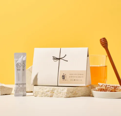 [미담기프트] 꿀스틱 삼각타입